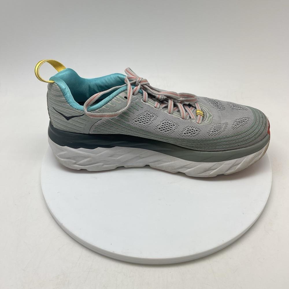 Hoka One One Sneakers Womens 8.5 Bondi 6 1019270 VBWI Gray Running Shoes - Picture 6 of 10